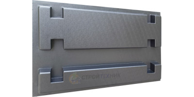 Форма для клумб "Шлифованная доска" Размеры: 800х250х60 мм