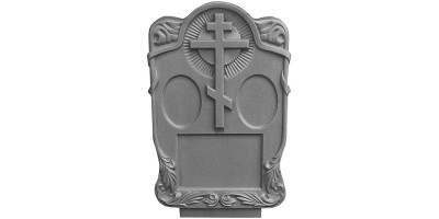 Форма для памятника из АБС №024.2 Размеры: 750х500х130 мм