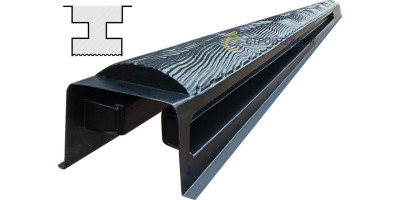 Form for single-sided post "Wood Log" from ABS No. 27 with grooves Size: 2800х125х125 mm