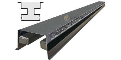 Form for single-sided post " Smooth " from ABS No. 29 with grooves Size: 2750х125х125 mm