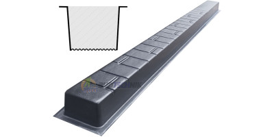 Form for post " Brick " from ABS No. 9 without grooves Size: 2200х125х125 mm