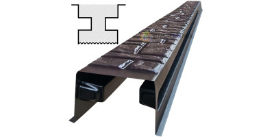 Form for single-sided post " Broken brick " from ABS No. 11 with grooves Size: 2850х150х135 mm