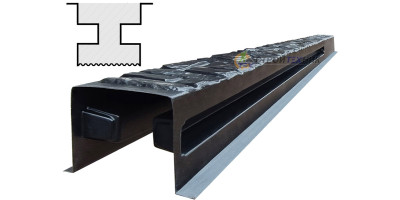 Form for single-sided post " Broken brick " from ABS No. 31 with grooves Size: 2250х130х120 mm
