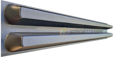 Form for post Grooves from ABS 1,5 m pair Size: 1500х42х42 mm