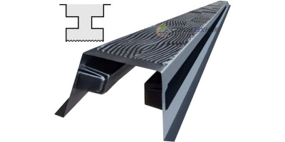 Form for single-sided post from ABS No. 34 with grooves Size: 2800х125х125 mm