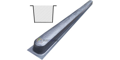 Form for post "Wood Log" from ABS No. 15 without grooves Size: 2800х125х125 mm