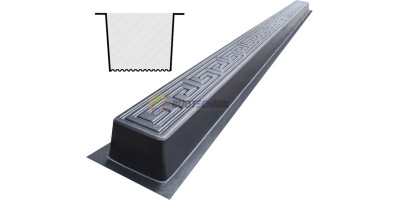 Form for post " Greece " from ABS No. 16 without grooves Size: 2800х125х125 mm