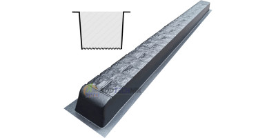 Form for post " Fagot " from ABS No. 17 without grooves Size: 2200х125х125 mm