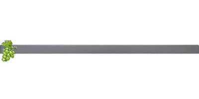 Form for post " Grape " from ABS No. 2 Size: 2400х110(80)х100 mm