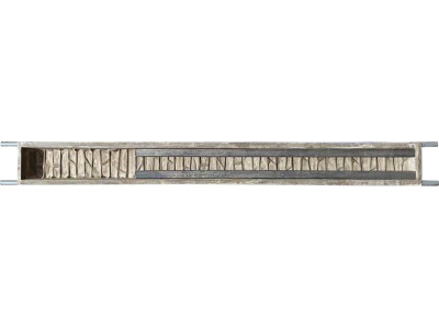 Sklolaminátové formy na stĺpik "Rozbitá tehla" č. 47-b v kovovom ráme Veľkosť 1500х145х155 mm