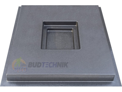 Form for paving slabs from ABS "Italy smooth" No. 13 Size: 500x500x50 mm