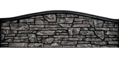 Форма для забора из АБС № 170.2 Размеры: 2000х600х40 мм